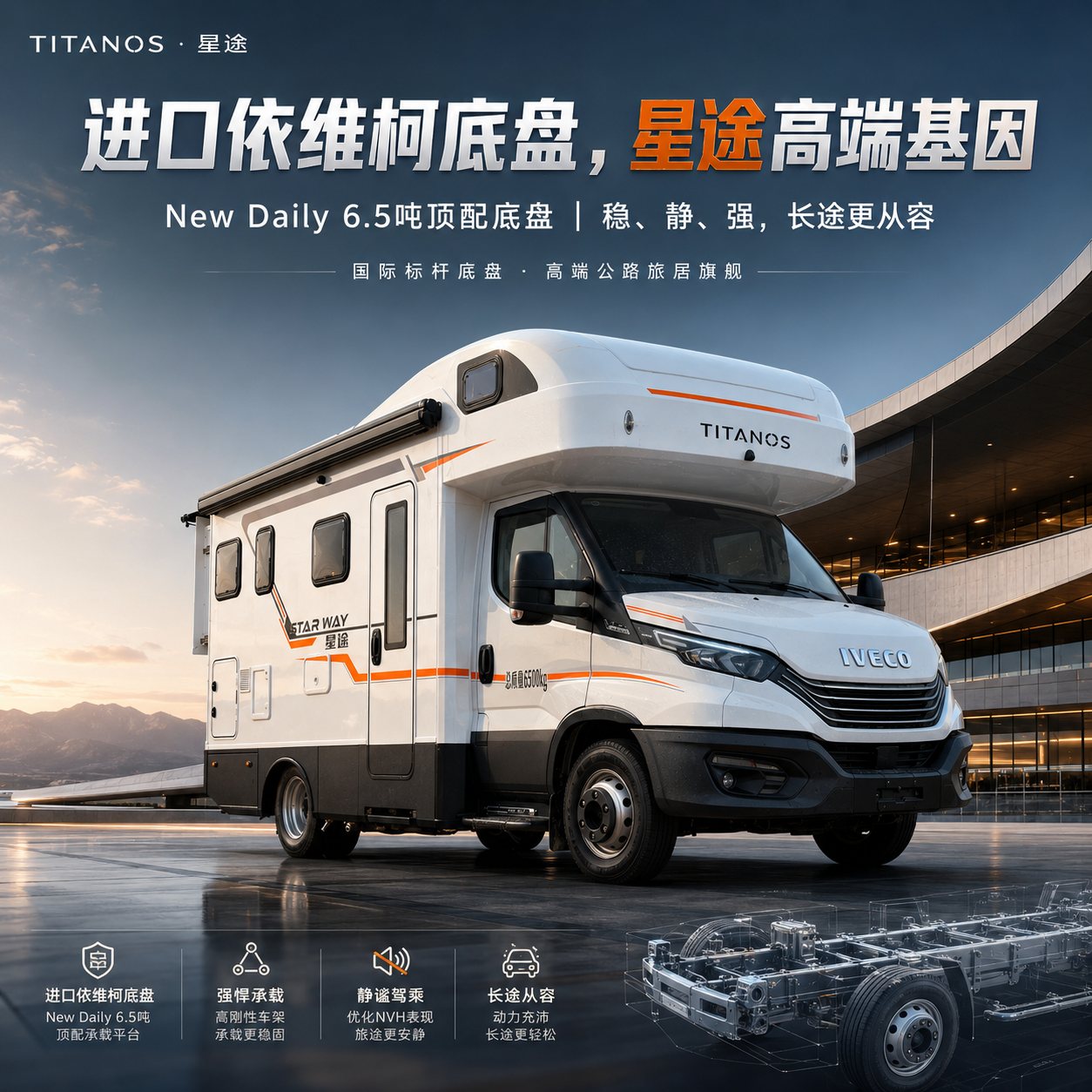 63.98万买进口依维柯底盘房车？这台星途，把高端旅居门槛打下来了